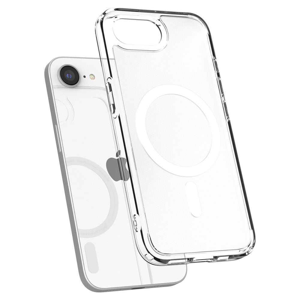 MagSafe hoesje voor Apple iPhone 17e / 16e, Spigen, Ultra Hybrid, Satijnwit