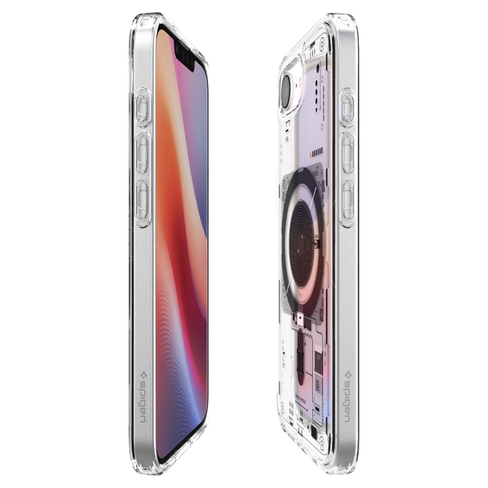 MagSafe hoesje voor Apple iPhone 17e / 16e, Spigen, Ultra Hybrid Neo One, Transparant