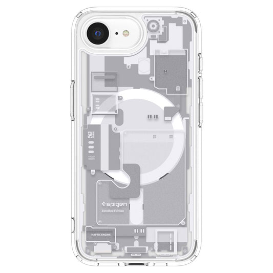 MagSafe hoesje voor Apple iPhone 17e / 16e, Spigen, Ultra Hybrid Zero One, Wit