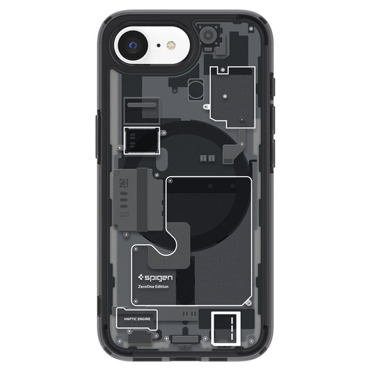 MagSafe hoesje voor Apple iPhone 17e / 16e, Spigen, Ultra Hybrid Zero One, Zwart