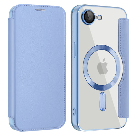 MagSafe-hoes voor Apple iPhone 17e / 16e, Techsuit, SmartMag Book, Blauw