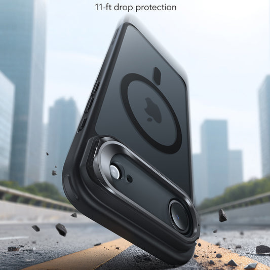 MagSafe hoes voor Apple iPhone 17 Air, ESR, Classic Hybrid Kickstand, Satijnzwart