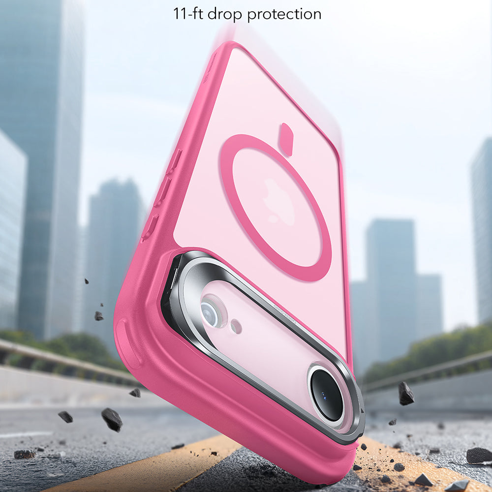 MagSafe hoesje voor Apple iPhone 17 Air, ESR, Classic Hybrid Kickstand, Satijnroze