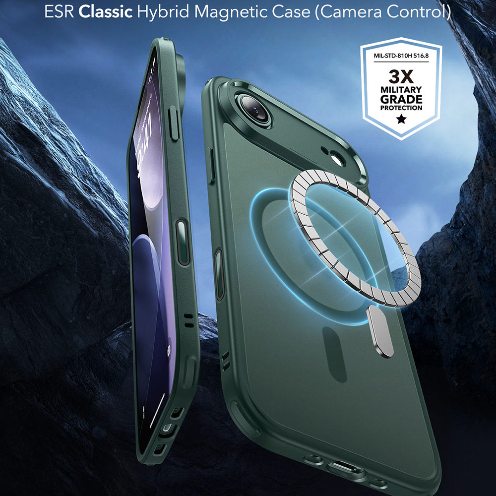 MagSafe hoesje voor Apple iPhone 17 Air, ESR, Classic Hybrid, Satijngroen