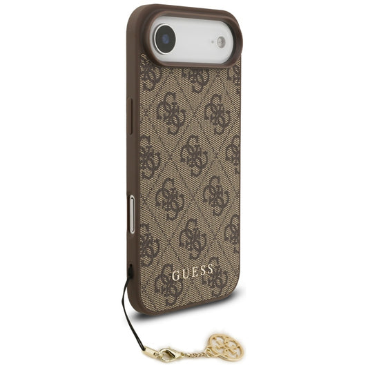 MagSafe hoesje voor Apple iPhone 17 Air, Guess, 4G Charm Cradle, Bruin