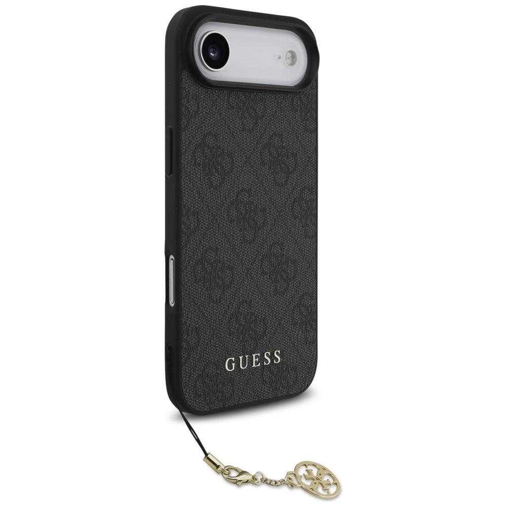 MagSafe hoesje voor Apple iPhone 17 Air, Guess, 4G Charm Cradle, Zwart