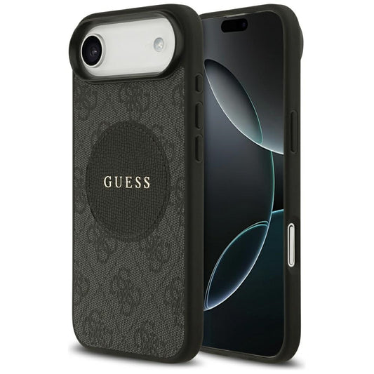 MagSafe hoesje voor Apple iPhone 17 Air, Guess, 4G Circle Classic Logo, Zwart