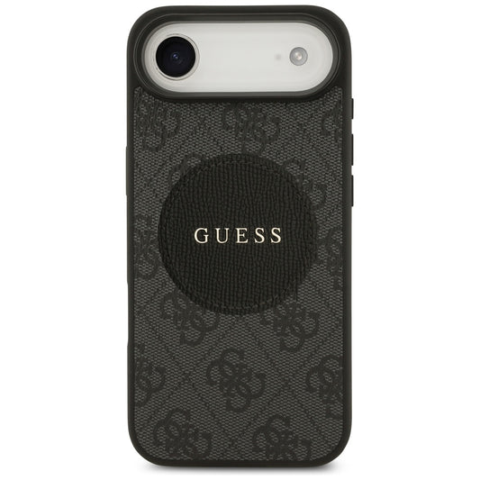 MagSafe hoesje voor Apple iPhone 17 Air, Guess, 4G Circle Classic Logo, Zwart