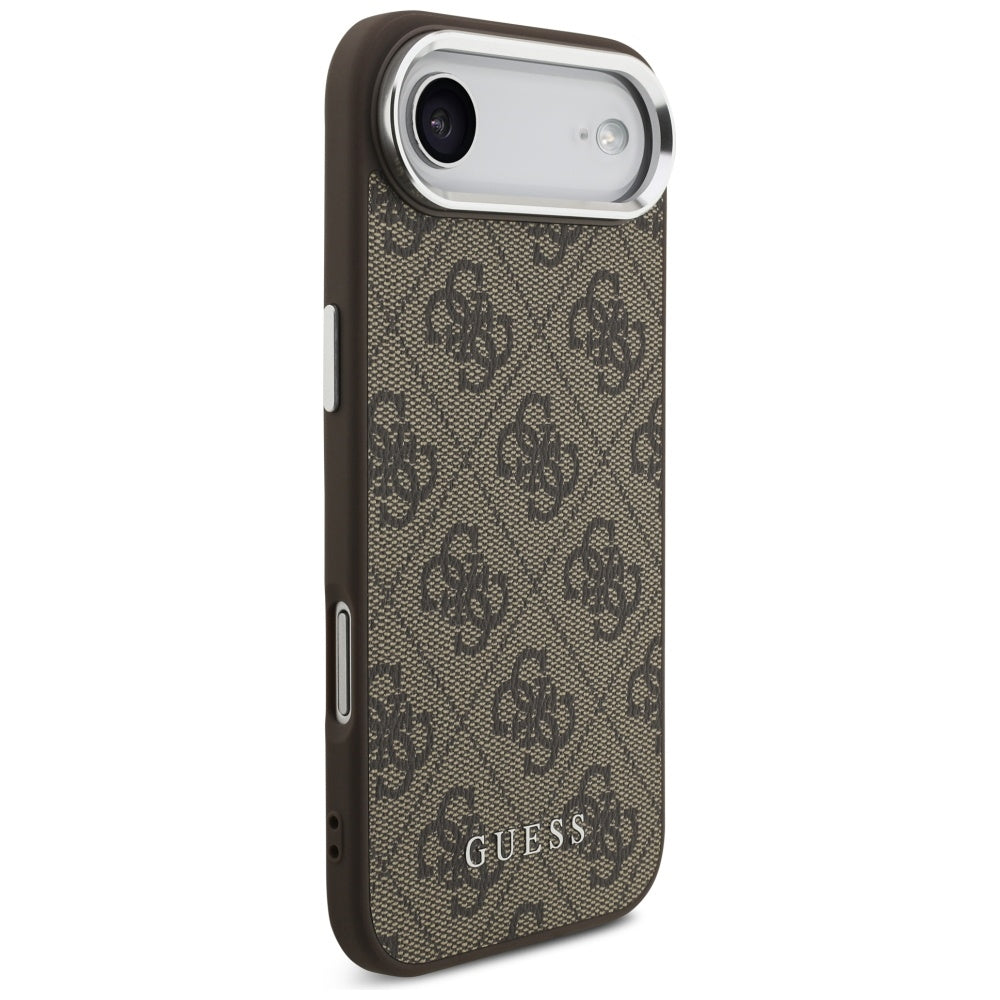 MagSafe hoesje voor Apple iPhone 17 Air, Guess, 4G Classic Logo, Bruin