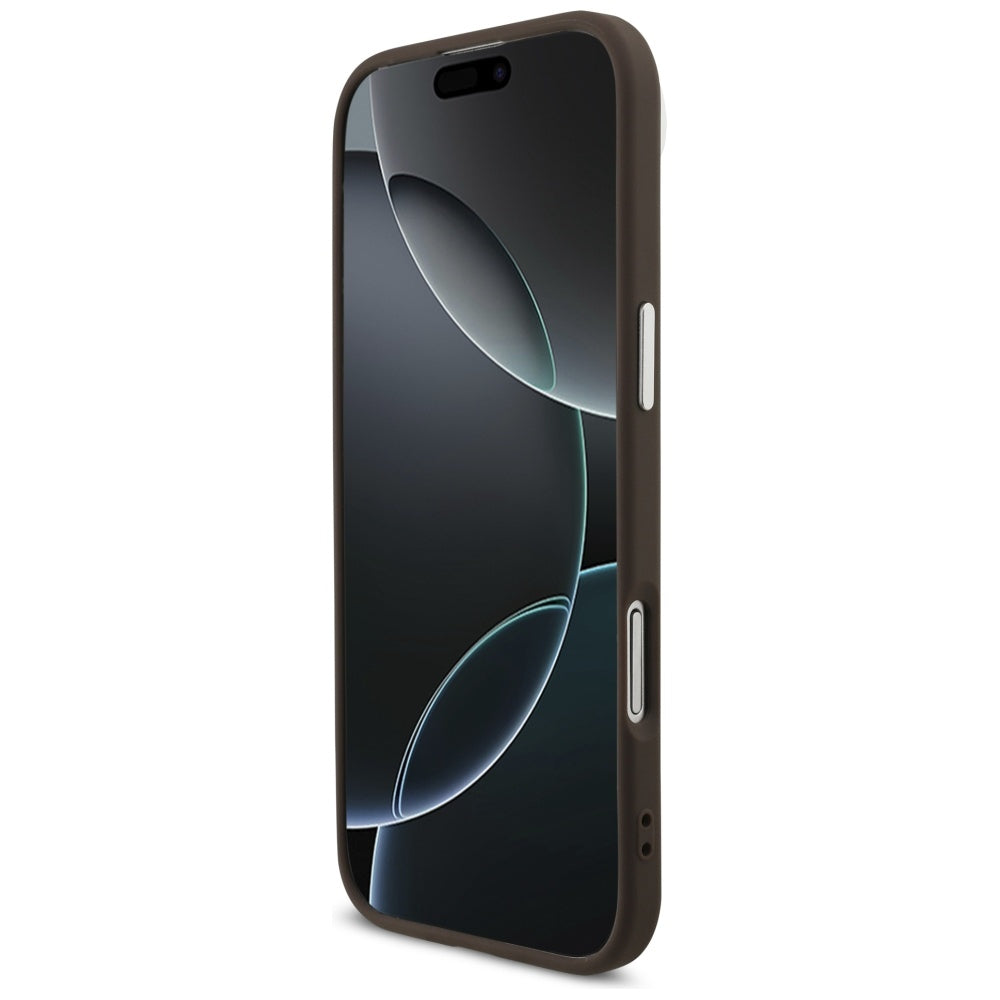 MagSafe hoesje voor Apple iPhone 17 Air, Guess, 4G Classic Logo, Bruin