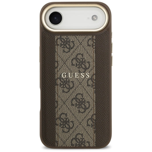 MagSafe hoesje voor Apple iPhone 17 Air, Guess, 4G Stripe, Bruin