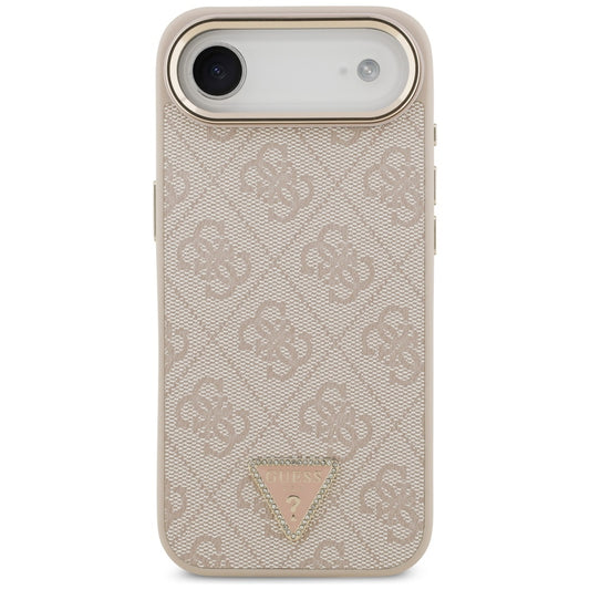 MagSafe hoesje voor Apple iPhone 17 Air, Guess, 4G Triangle Logo, Goudroze