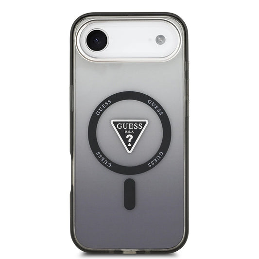 MagSafe hoesje voor Apple iPhone 17 Air, Guess, IML Gradient Triangle Logo, Zwart