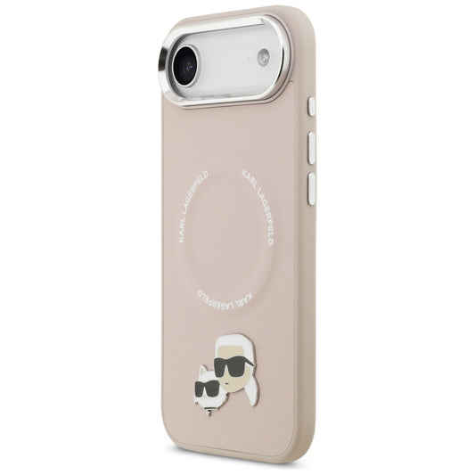 MagSafe hoesje voor Apple iPhone 17 Air, Karl Lagerfeld, Karl & Choupette Pins, Roze