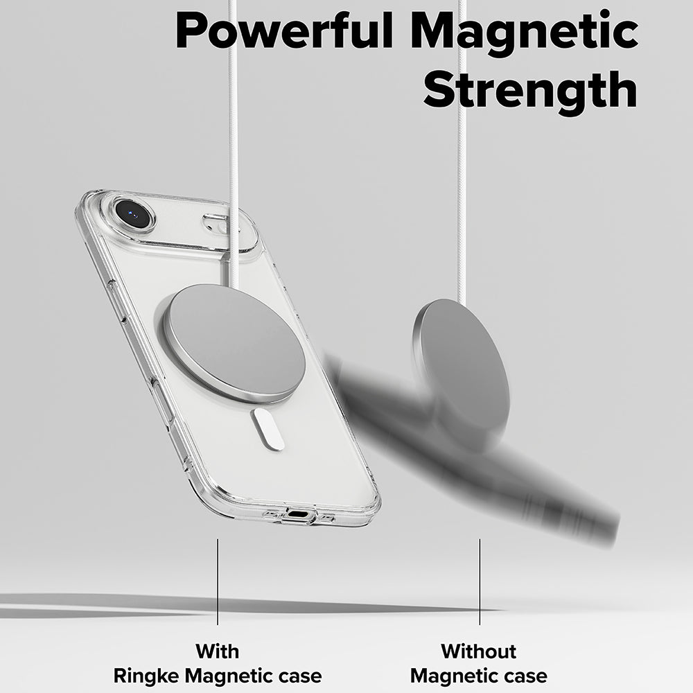 MagSafe hoesje voor Apple iPhone 17 Air, Ringke, Fusion, Transparant