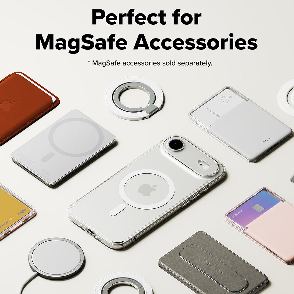 MagSafe hoesje voor Apple iPhone 17 Air, Ringke, Fusion, Transparant