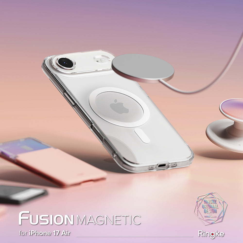 MagSafe hoesje voor Apple iPhone 17 Air, Ringke, Fusion, Transparant