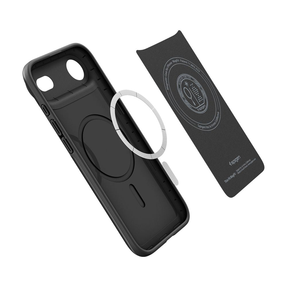 MagSafe hoesje voor Apple iPhone 17 Air, Spigen, Thin Fit, Zwart ACS10306