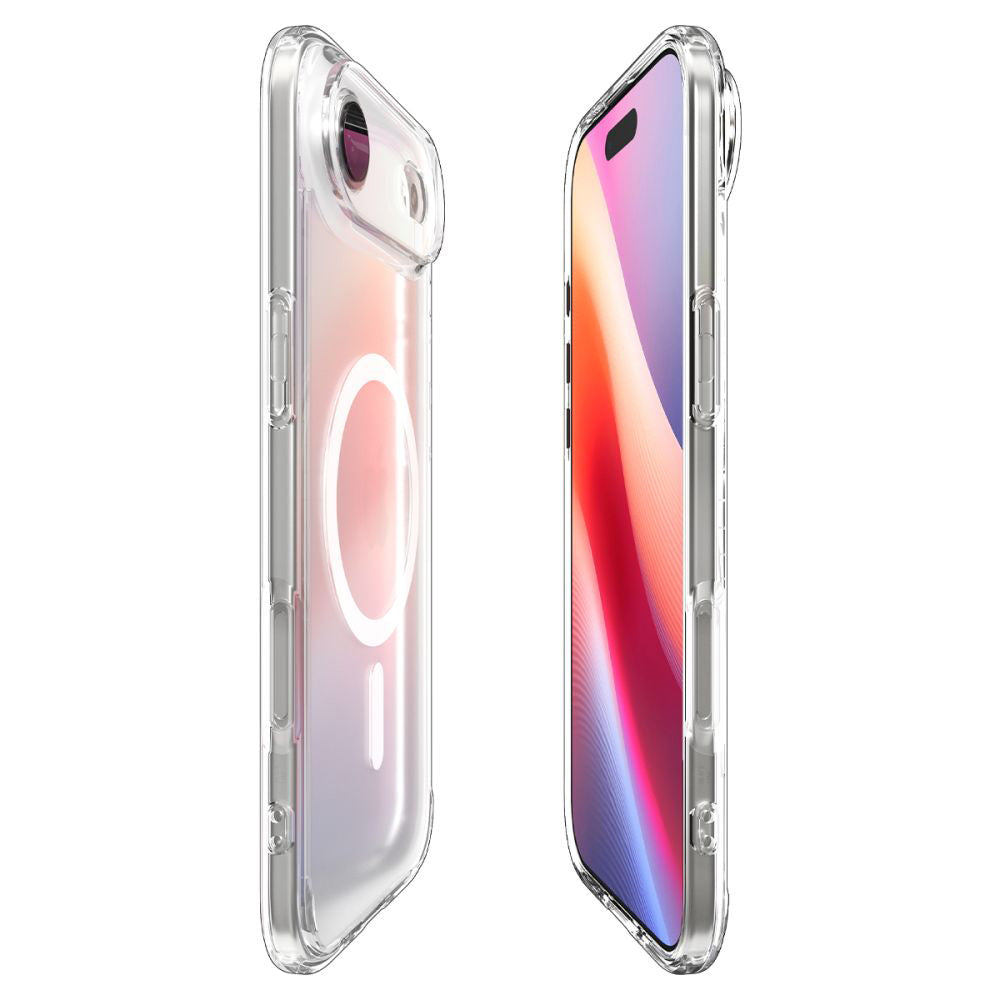 MagSafe hoesje voor Apple iPhone 17 Air, Spigen, Ultra Hybrid, Satijn Wit ACS10317