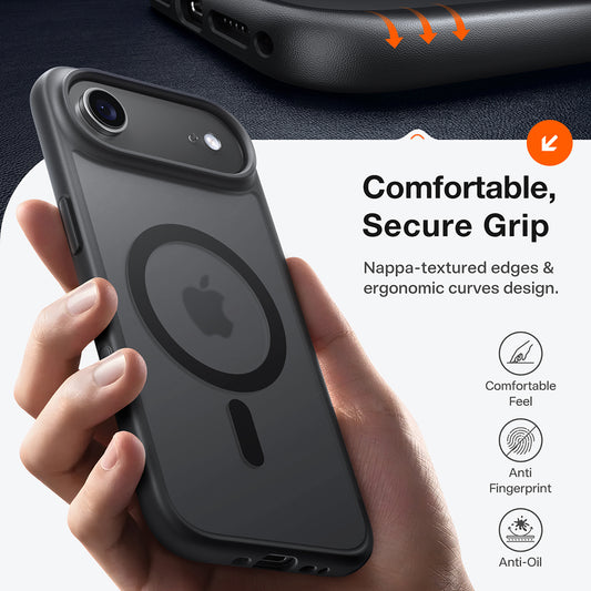 MagSafe hoes voor Apple iPhone 17 Air, Torras, Guardian, Zwart