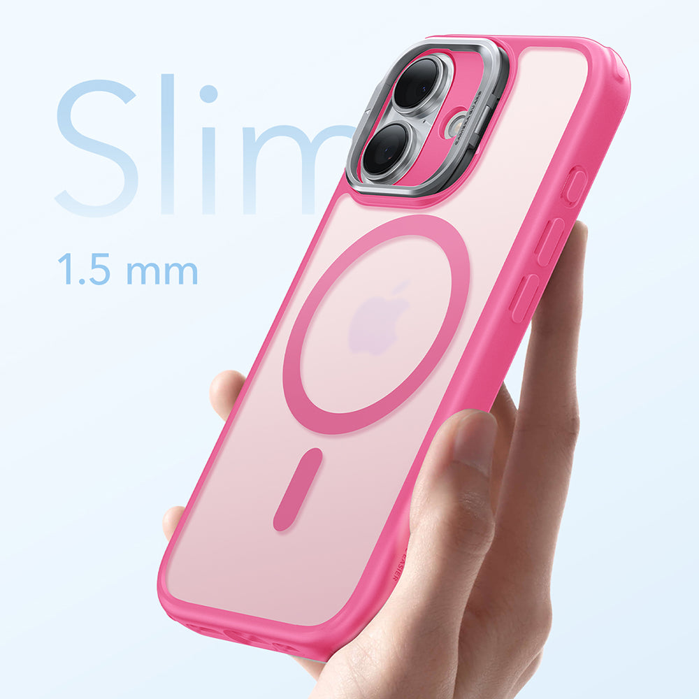 MagSafe Case for Apple iPhone 17, ESR, Classic Hybrid Kickstand, Satin Pink