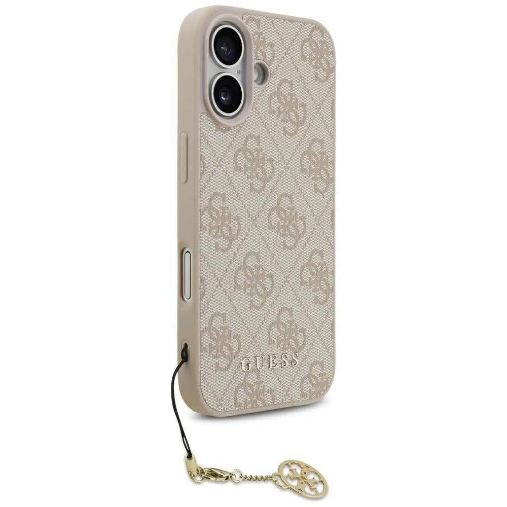 MagSafe Case for Apple iPhone 17, Guess, 4G Charm Cradle, Pink