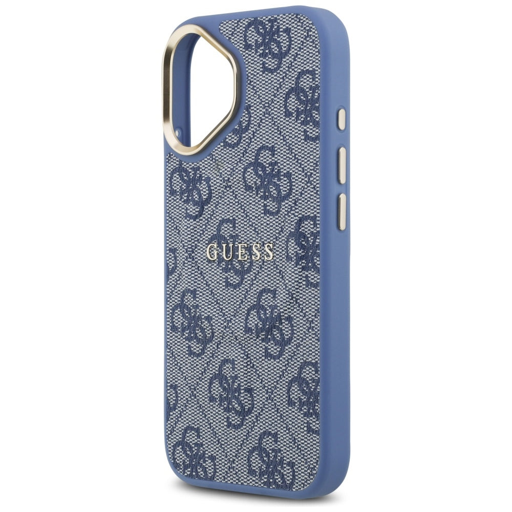 MagSafe hoesje voor Apple iPhone 17, Guess, 4G Classic, Blauw