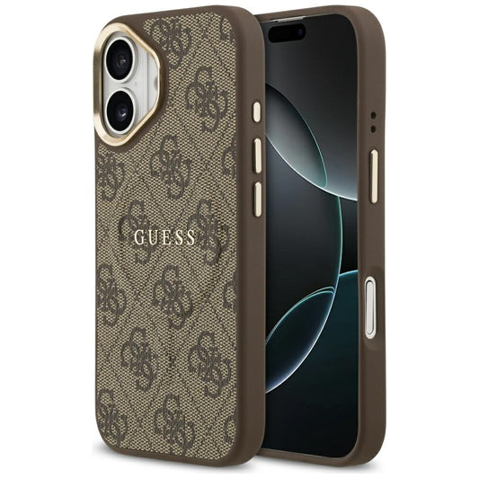 MagSafe hoesje voor Apple iPhone 17, Guess, 4G Classic, Bruin
