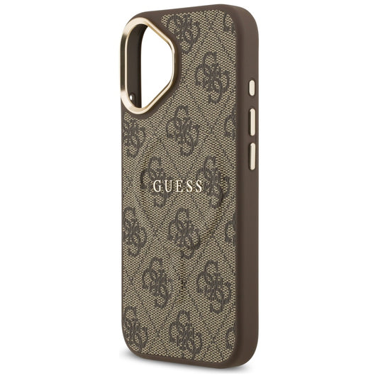 MagSafe hoesje voor Apple iPhone 17, Guess, 4G Classic, Bruin
