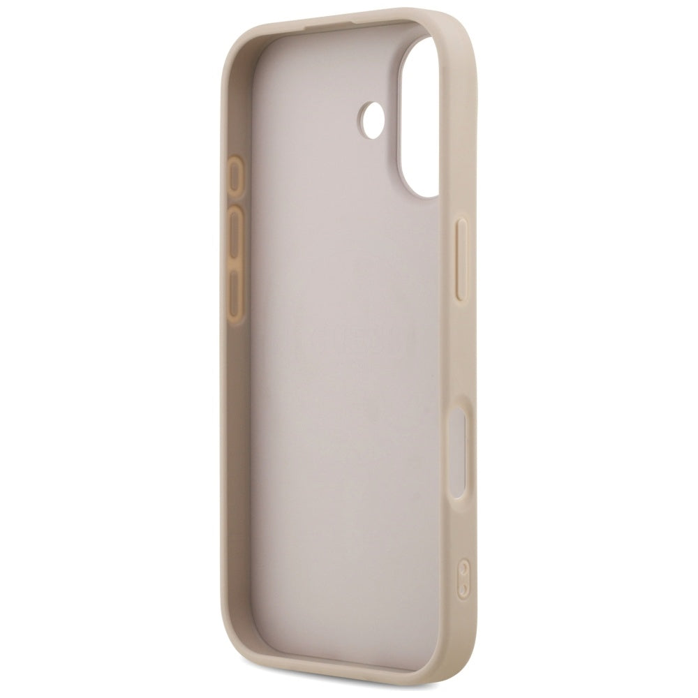 MagSafe hoesje voor Apple iPhone 17, Guess, 4G Ring Classic Logo, Roze