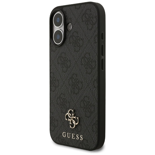 MagSafe hoesje voor Apple iPhone 17, Guess, 4G Small en Classic Logo, Zwart
