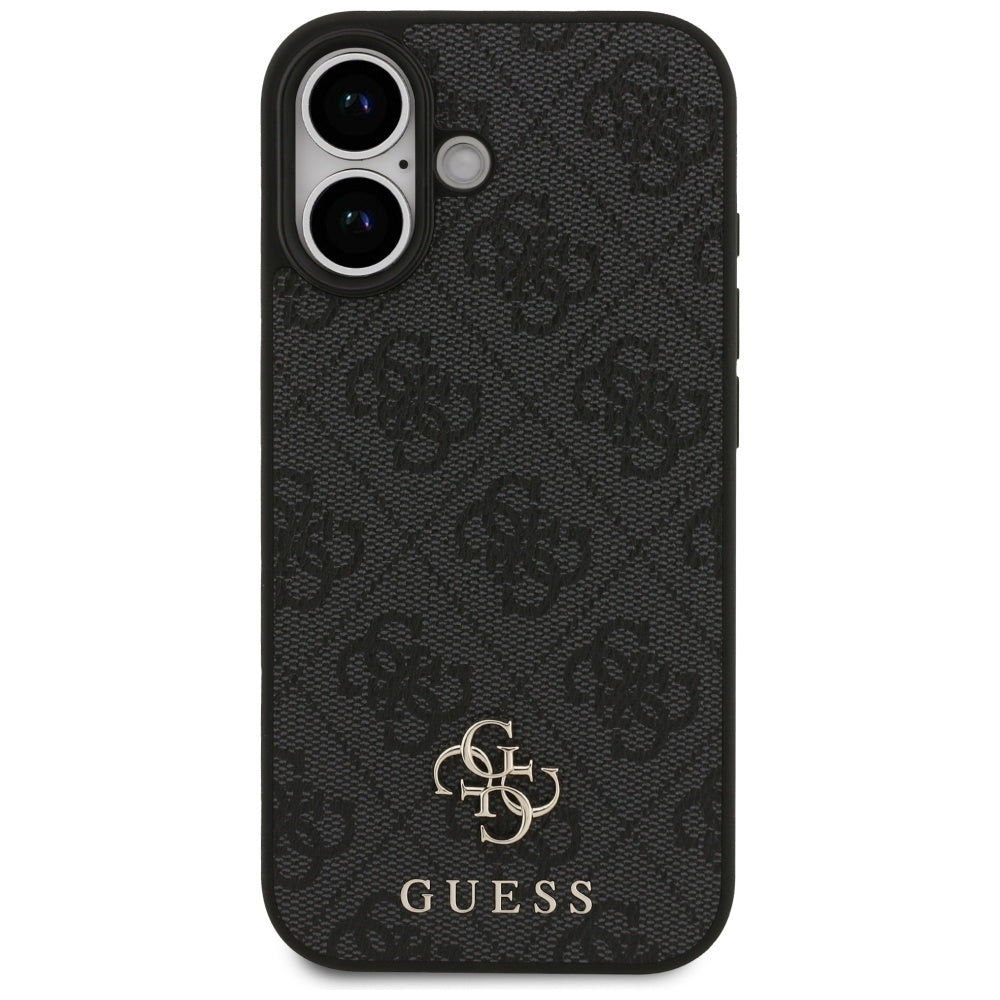 MagSafe hoesje voor Apple iPhone 17, Guess, 4G Small en Classic Logo, Zwart