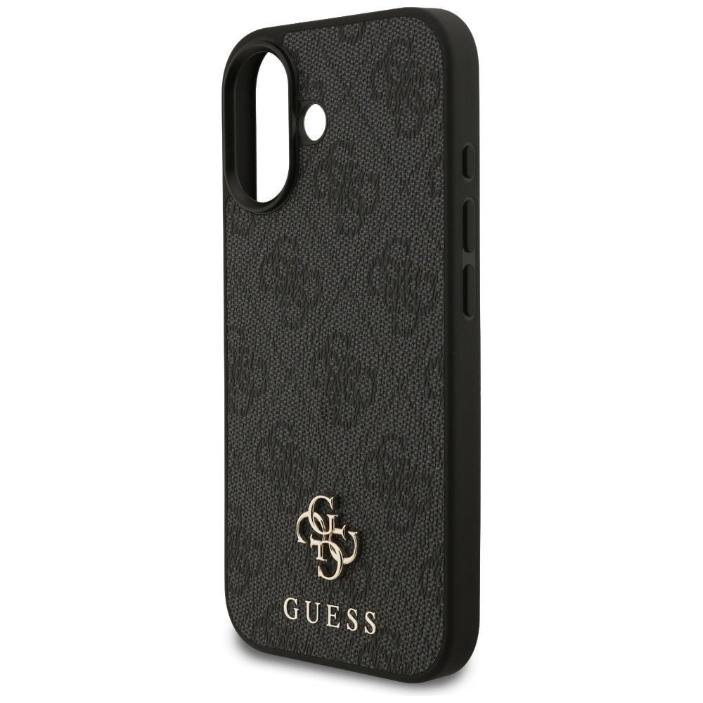 MagSafe hoesje voor Apple iPhone 17, Guess, 4G Small en Classic Logo, Zwart