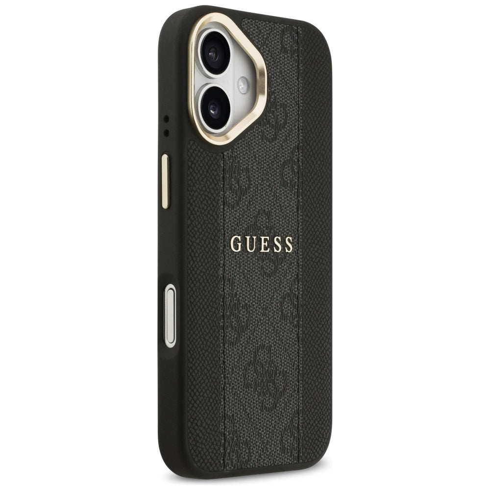 MagSafe hoesje voor Apple iPhone 17, Guess, 4G Stripe, Zwart