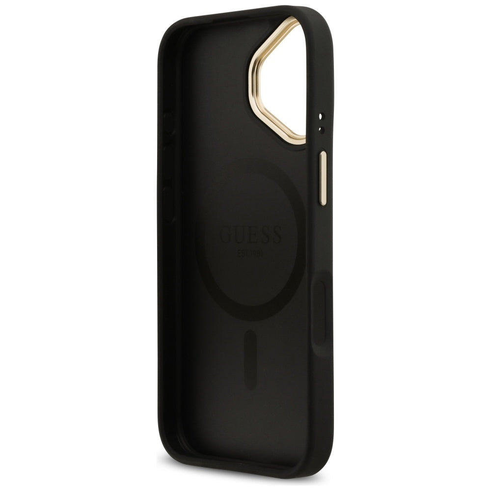 MagSafe hoesje voor Apple iPhone 17, Guess, 4G Stripe, Zwart