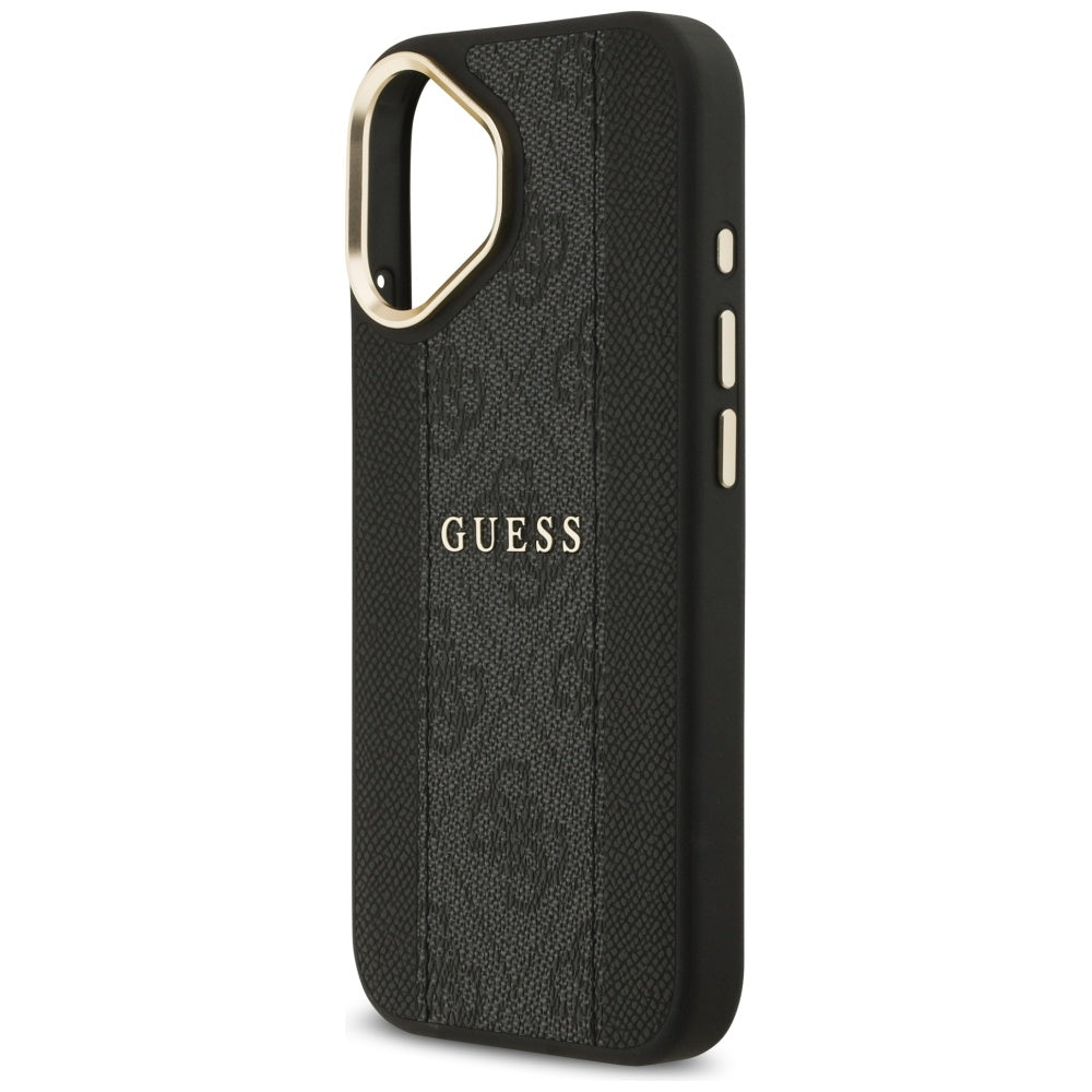 MagSafe hoesje voor Apple iPhone 17, Guess, 4G Stripe, Zwart