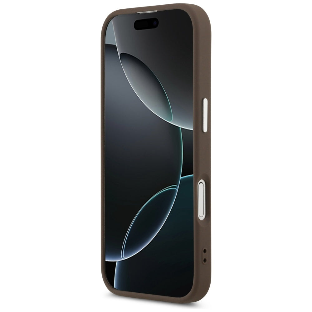 MagSafe hoesje voor Apple iPhone 17, Guess, Classic Logo, Bruin