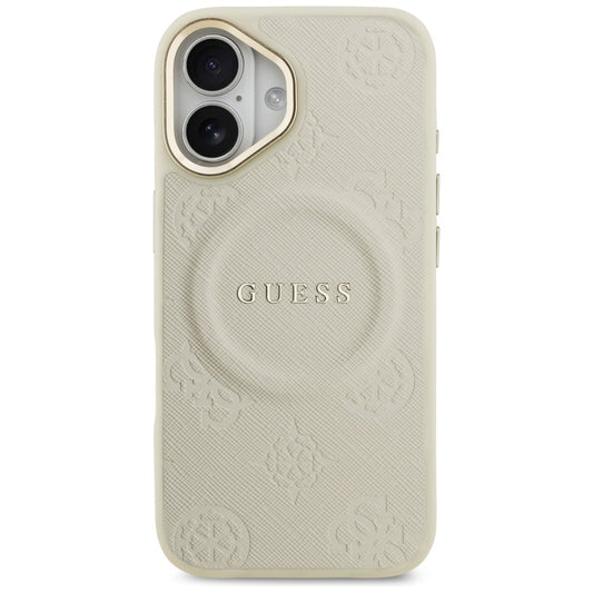 MagSafe hoesje voor Apple iPhone 17, Guess, Peony Hot Stamp, Beige