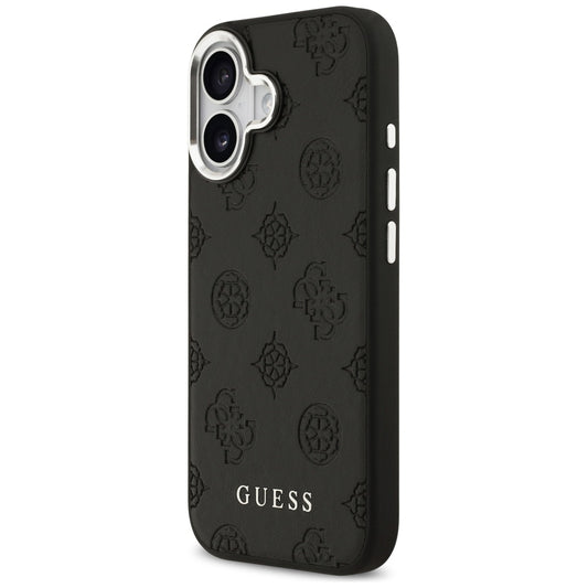 MagSafe hoesje voor Apple iPhone 17, Guess, Peony Hot Stamp Script, Zwart