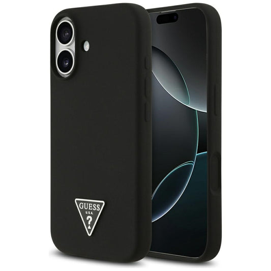 MagSafe hoesje voor Apple iPhone 17, Guess, Triangle Logo, Zwart