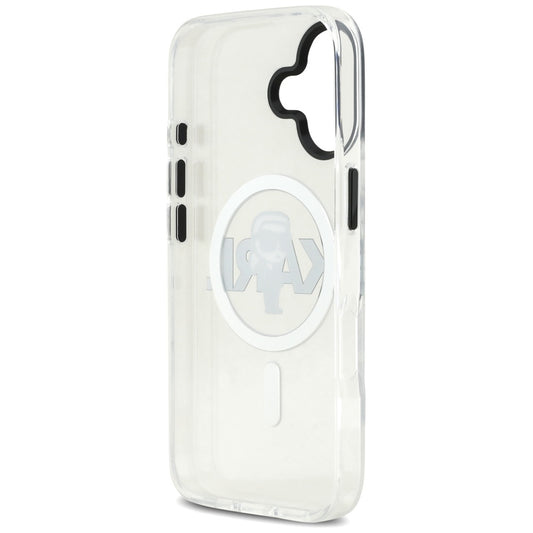 MagSafe hoesje voor Apple iPhone 17, Karl Lagerfeld, IML Sketch Logo Karl, Transparant
