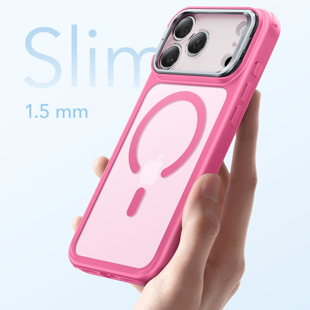 MagSafe hoesje voor Apple iPhone 17 Pro, ESR, Classic Hybrid Kickstand, Satijnroze