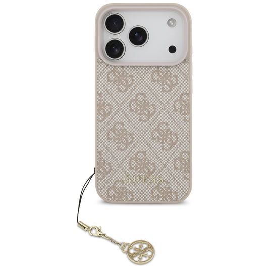 MagSafe hoesje voor Apple iPhone 17 Pro, Guess, 4G Charm Cradle, Roze