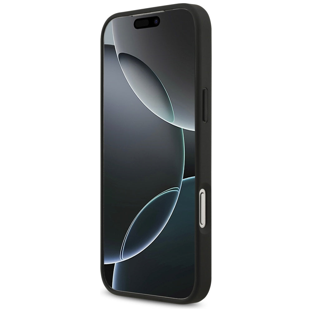MagSafe hoesje voor Apple iPhone 17 Pro, Guess, 4G Circle Classic Logo, Zwart
