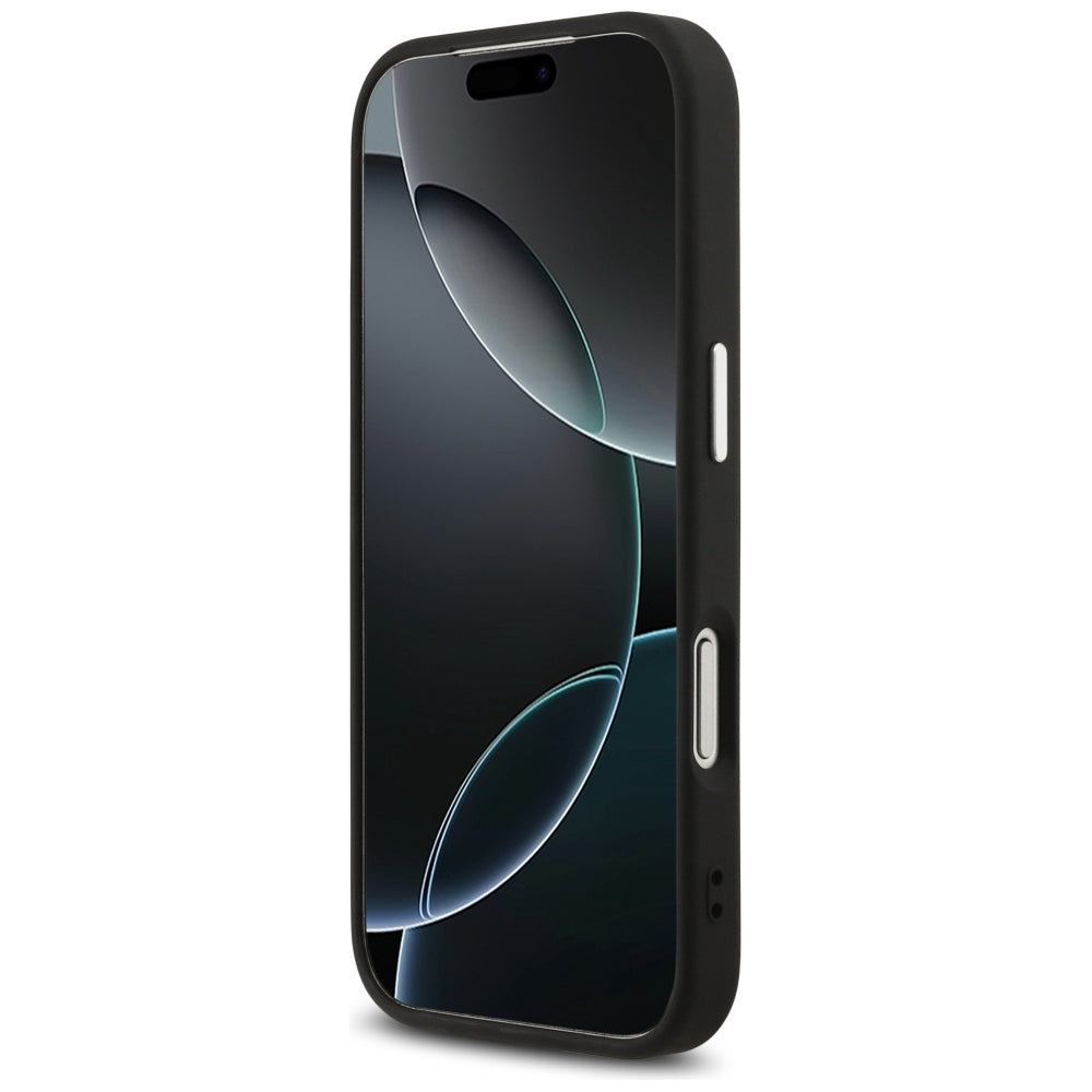 MagSafe hoesje voor Apple iPhone 17 Pro, Guess, 4G Classic Logo, Zwart