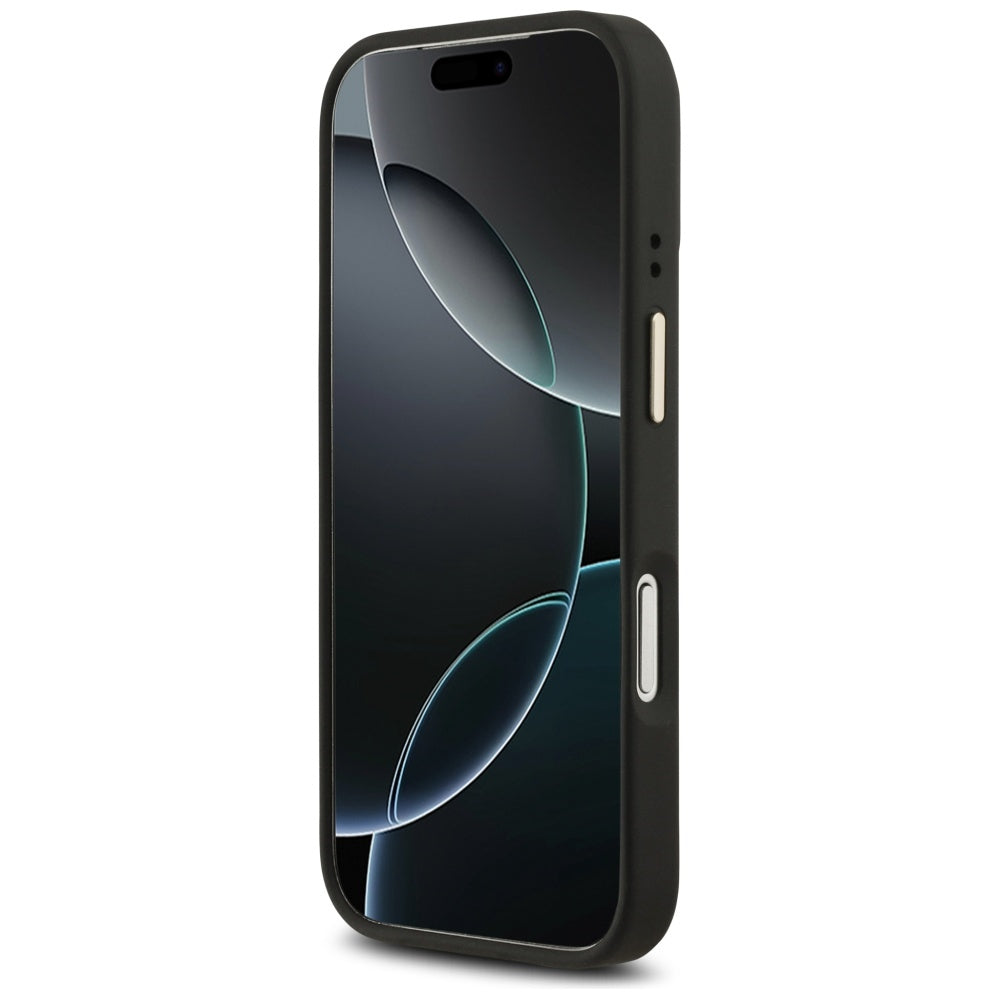 MagSafe hoesje voor Apple iPhone 17 Pro, Guess, 4G Stripe, Zwart