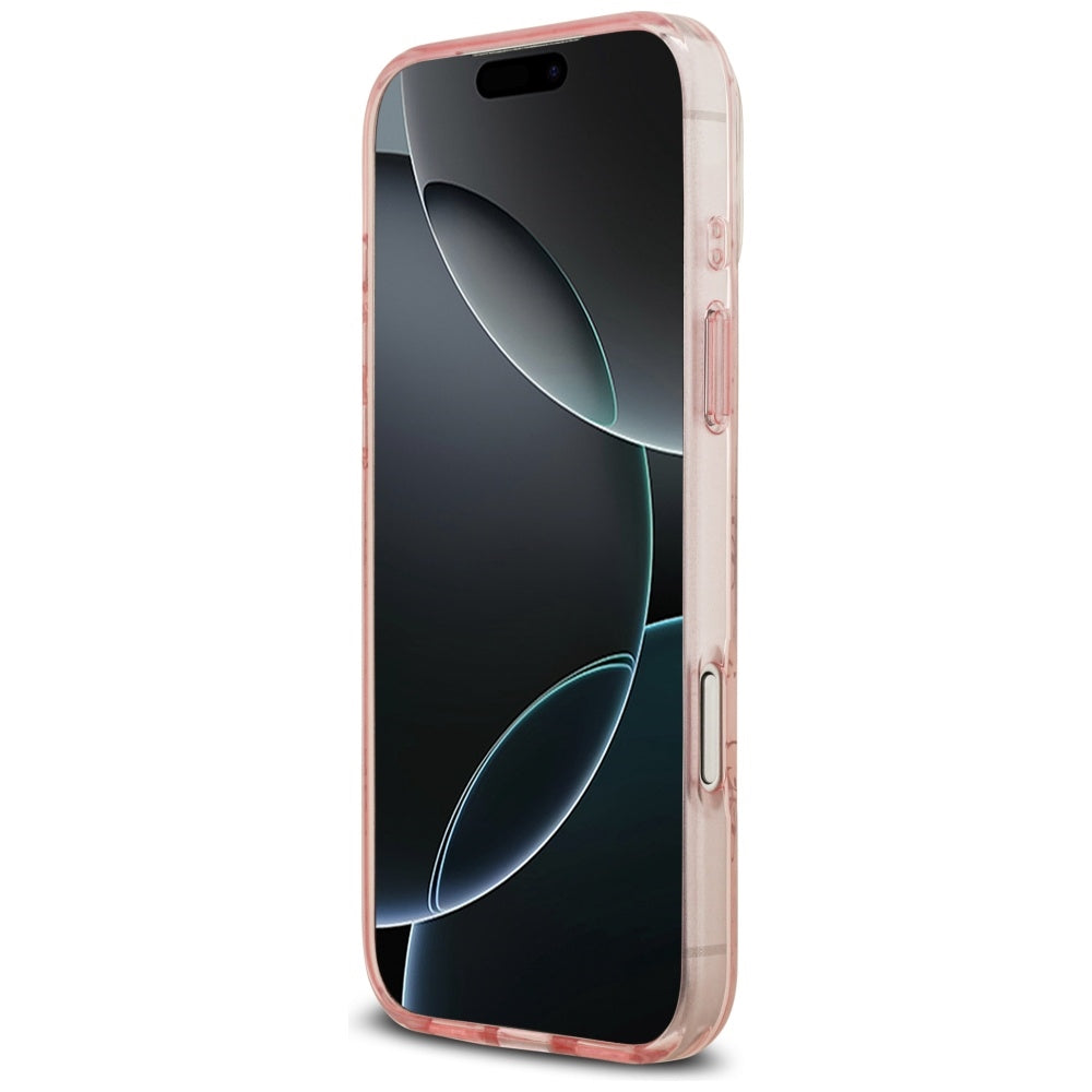 MagSafe hoesje voor Apple iPhone 17 Pro, Guess, IML 4G Achtergrond, Roze