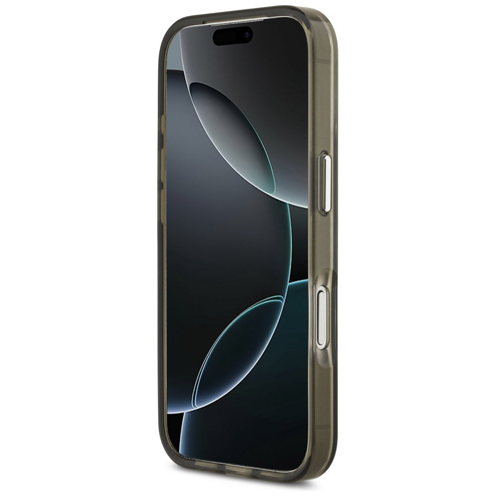 MagSafe hoesje voor Apple iPhone 17 Pro, Guess, IML Gradient Triangle Logo, Kaki