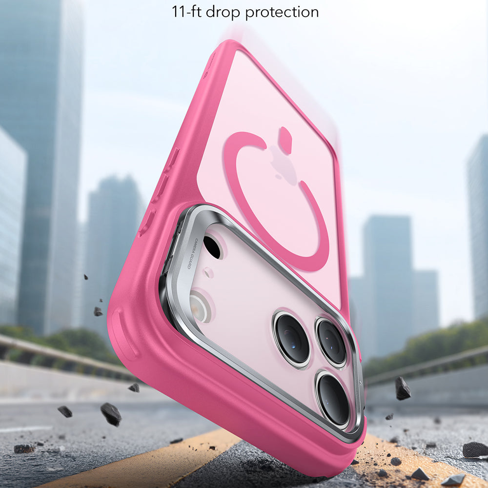 MagSafe hoesje voor Apple iPhone 17 Pro Max, ESR, Classic Hybrid Kickstand, Satijnroze