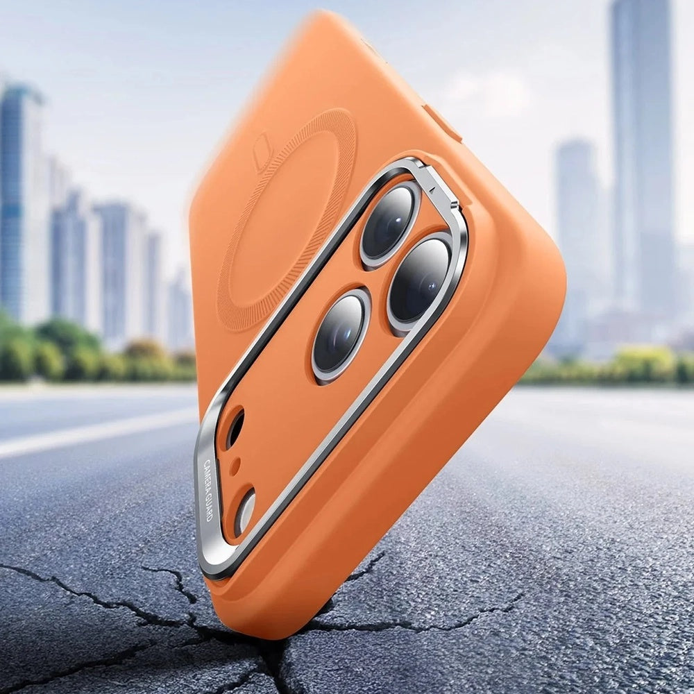 MagSafe hoesje voor Apple iPhone 17 Pro Max, ESR, Cloud Soft Kickstand, Oranje